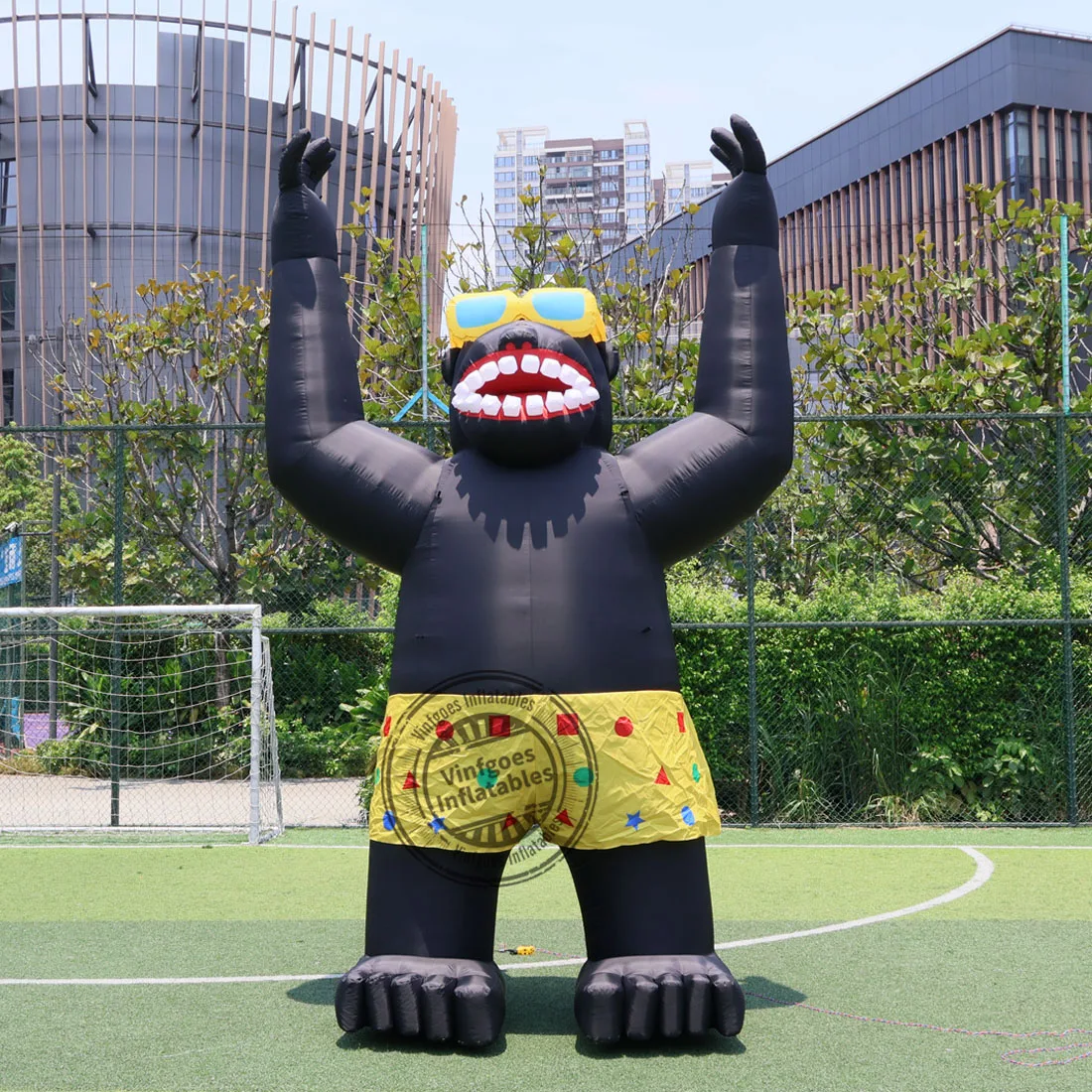 

Giant Inflatable Gorilla Inflatable Animals Cartoon Model with Blower for Park, Yard, Party, Zoo Theme Decor