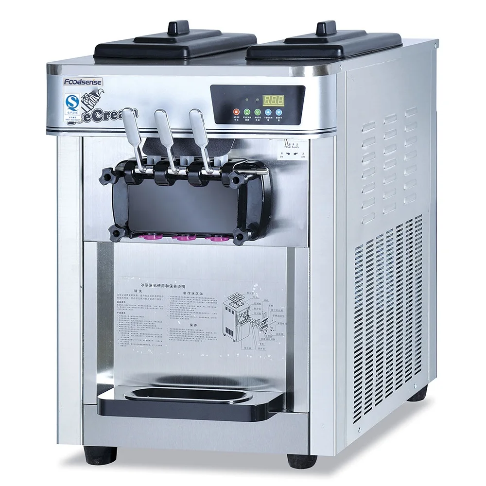 2023 Hot Sale High Quality Wholesale Commercial Ice Cream Machine 3 Flavor Soft Serve Ice Cream Maker Machine