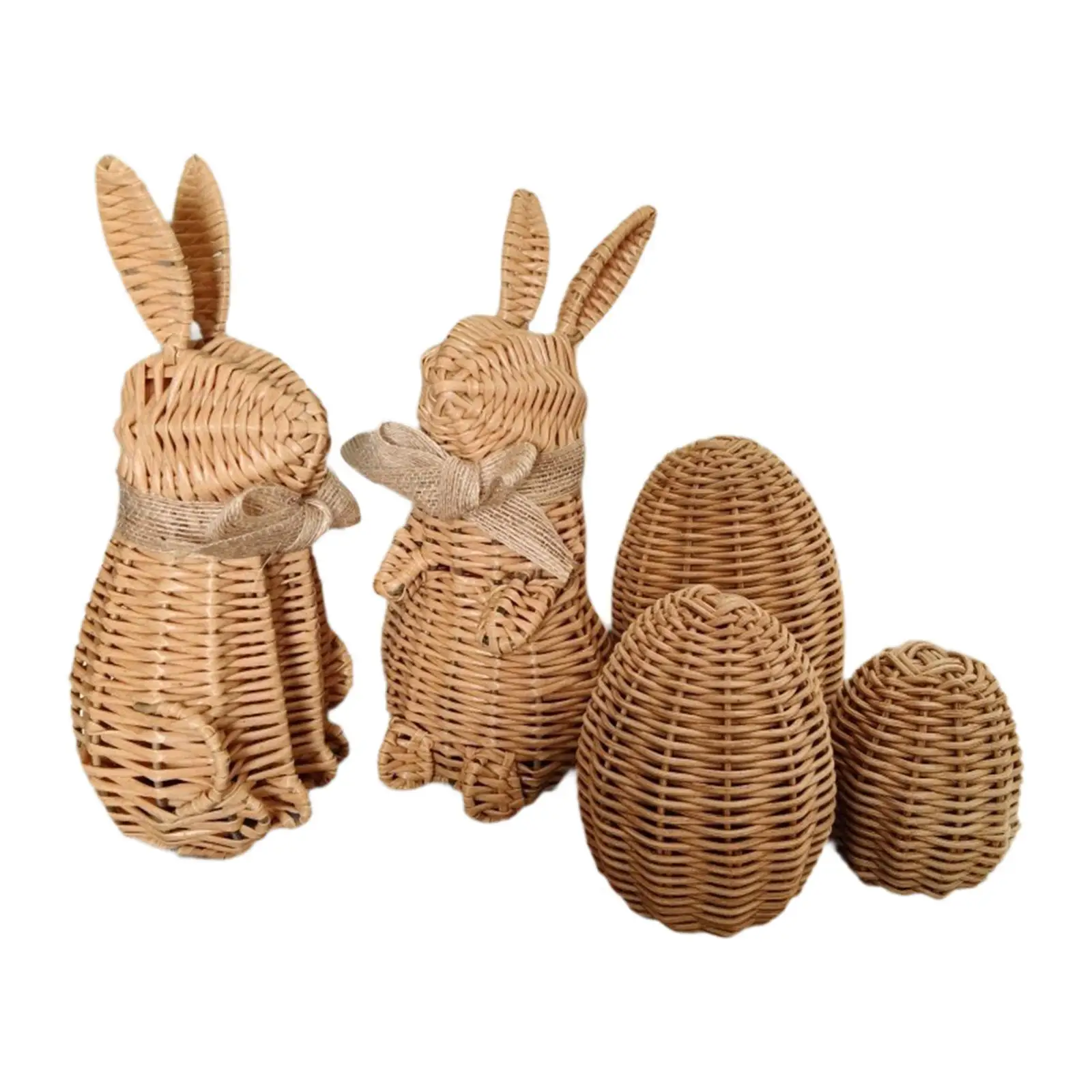 

Standing Bunny with Egg Easter Bunny Decorations for Table Centerpiece Party