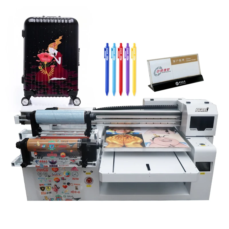 Wide format inkjet printer leather bags printing machine outdoor indoor use uv 60cm 90cm printers