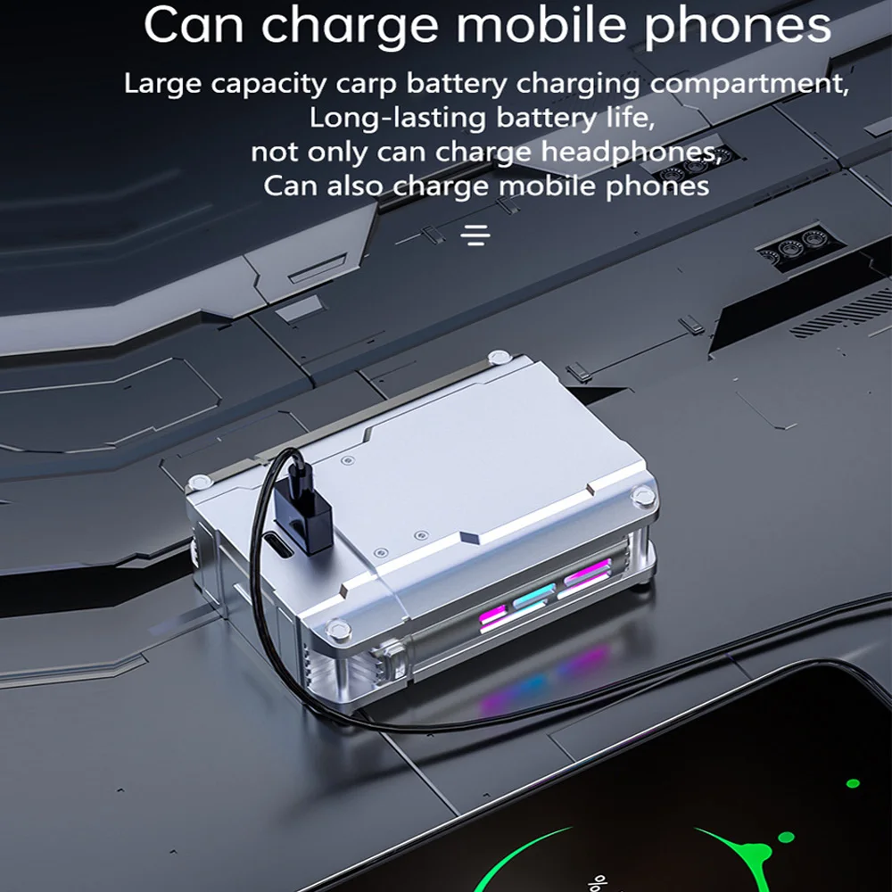 Mech Wireless Bluetooth Headphones Independent Connection Portable Power Bank Noise Reduction Wireless Bluetooth Earphones