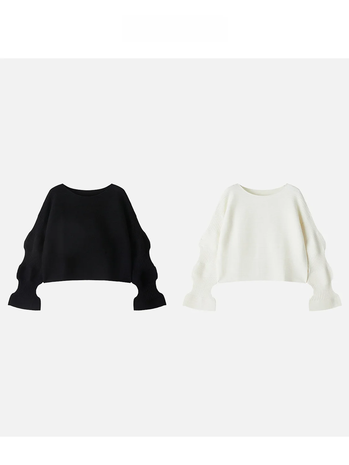 

Вязаный шерстяной топ Cloud Sensation свободного кроя с асимметричным круглым вырезом и коротким рукавом, женская модная коллекция весна