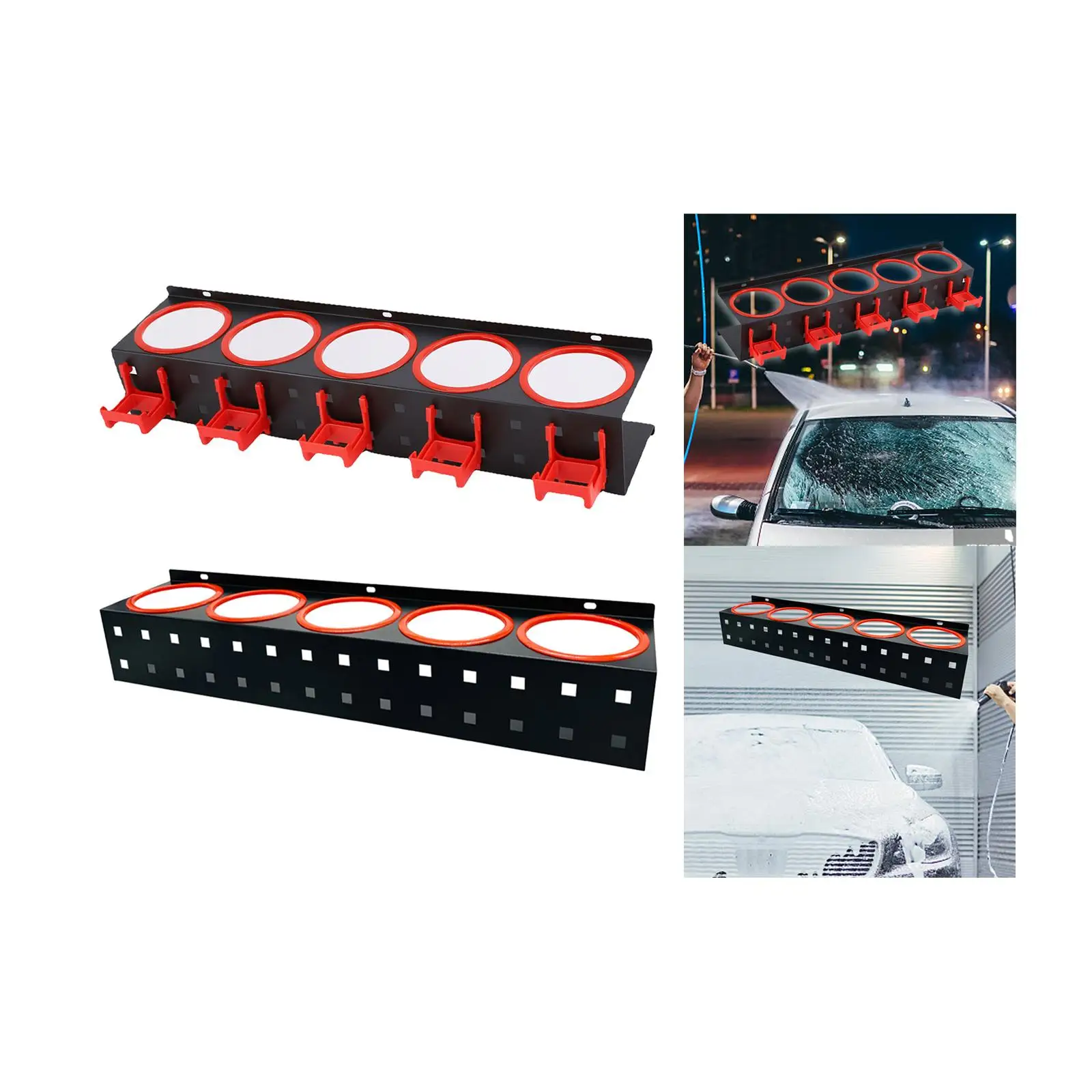 

Spray Bottle Rack Holder Abrasive Material Hanging Auto Beauty Store Display Hanger Organisation Spray Bottles Storage Holder