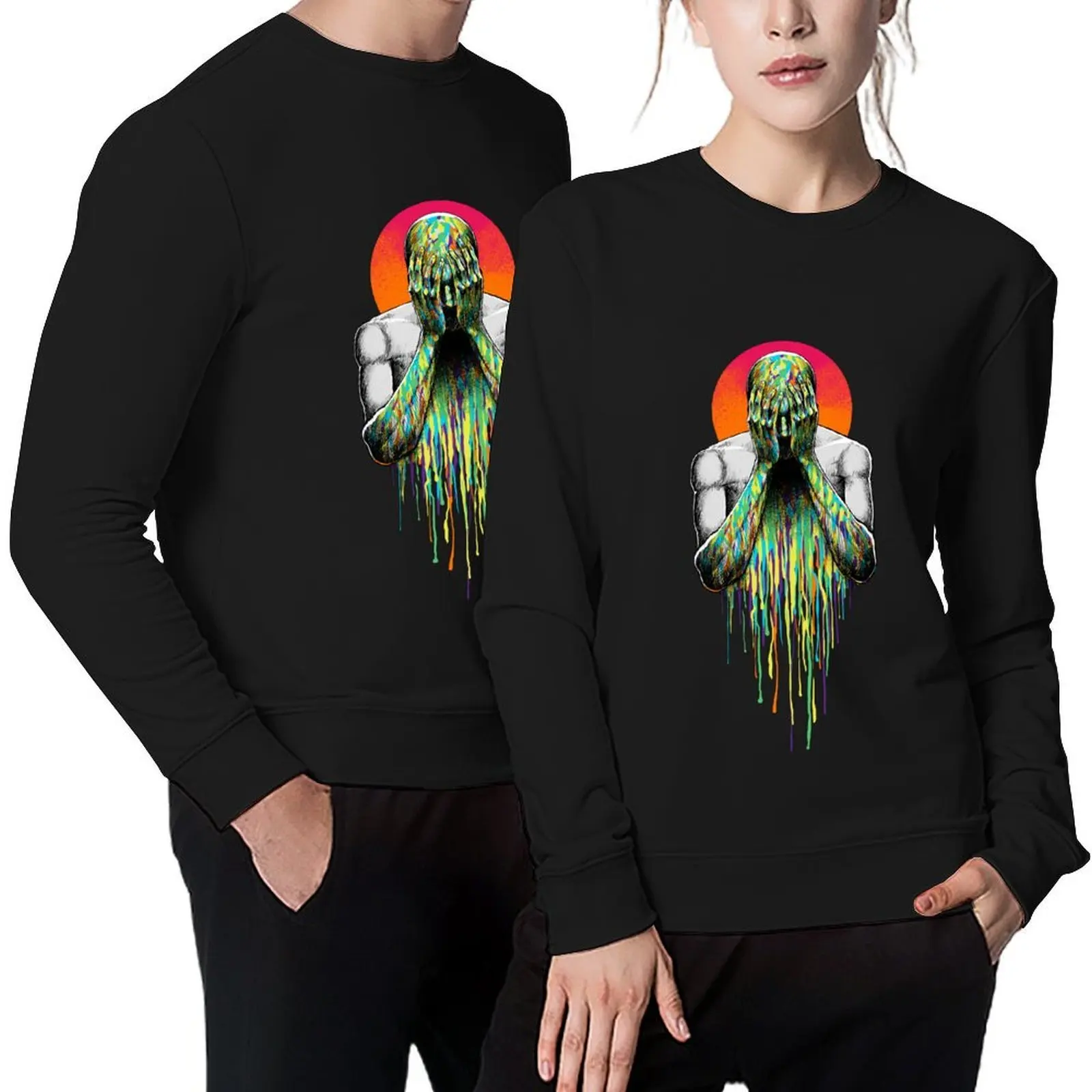 

Hide Pullover anime clothing korean style clothes men's coat korean clothes new sweatshirts