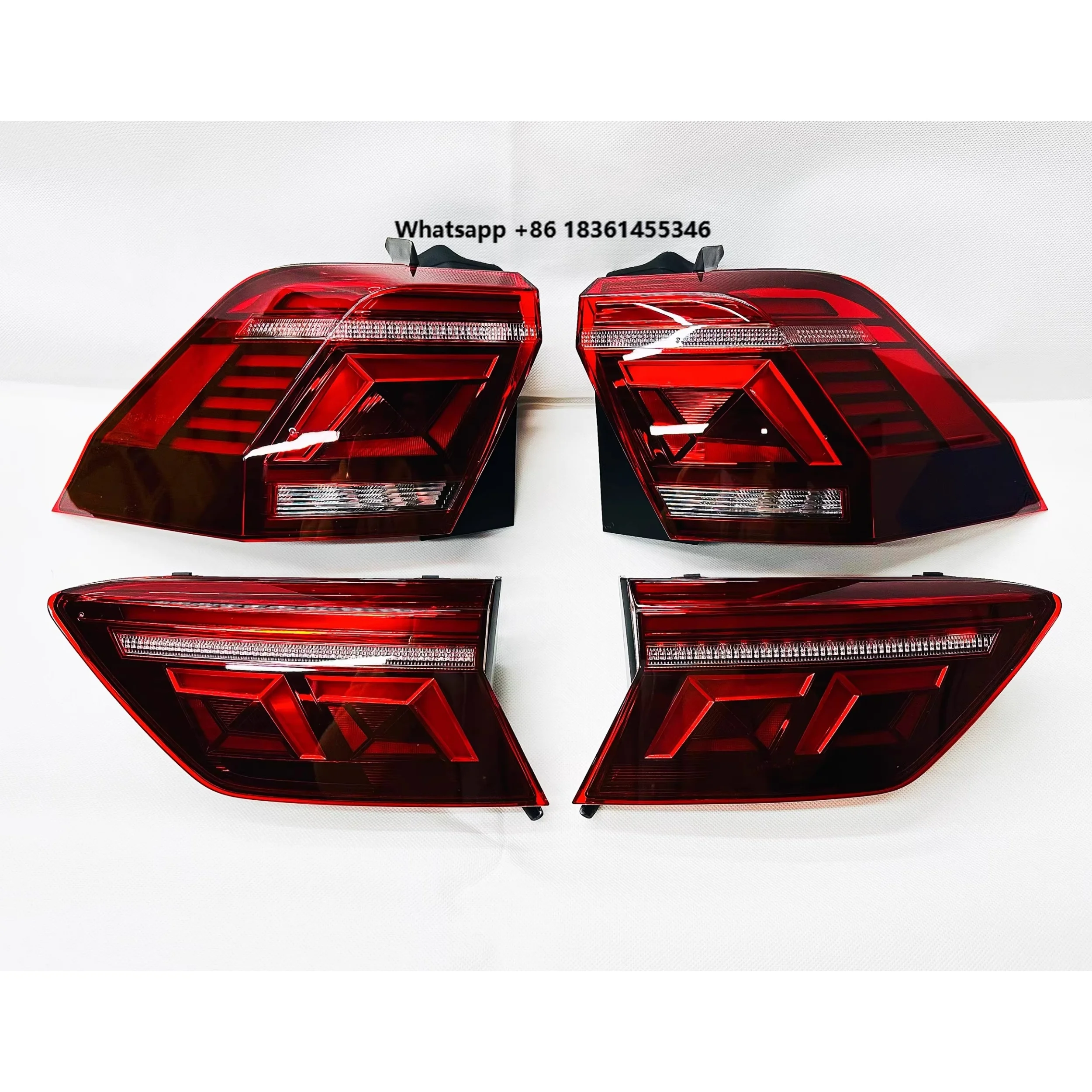 For vw TiguanL 17-24 modified LED dynamic Tail lamp Car Accessories Tail Light Rear Brake Lamp Assembly Turn Signal