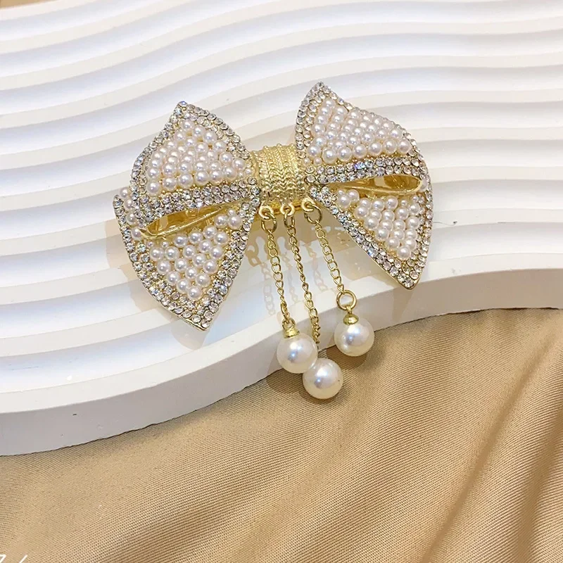 إكسسوارات شعر الفراشة، شعر صغير بتصميم شرابة، مشبك زنبركي نسائي، مشبك شعر عريض من حجر الراين اللؤلؤي