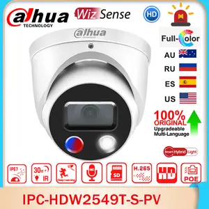 Dahua IPC-HDW3449H-AS-PV 4MP H.265 IR 30M Smart Dual Illumination Active  Deterrence Fixed-focal Eyeball WizSense Network Camera - AliExpress