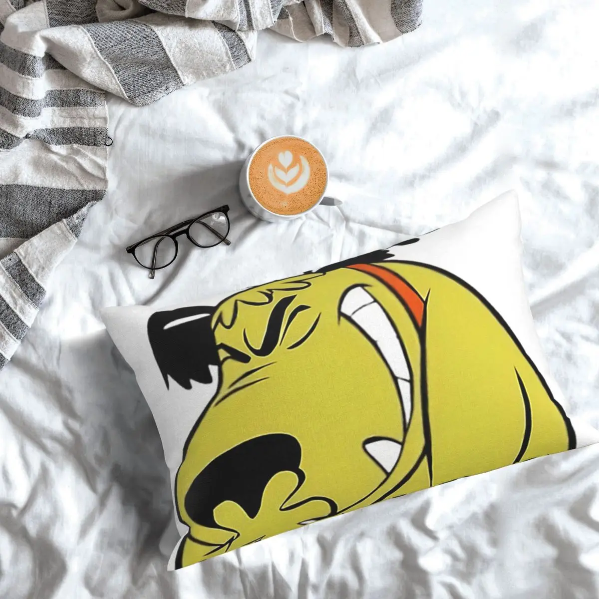 Muttleys Laughings Classic Wackys Racess Cartoon Dog Rectangle Pillowcase Cushion Cover Bedroom Bed Home Comfort Throw Pillow