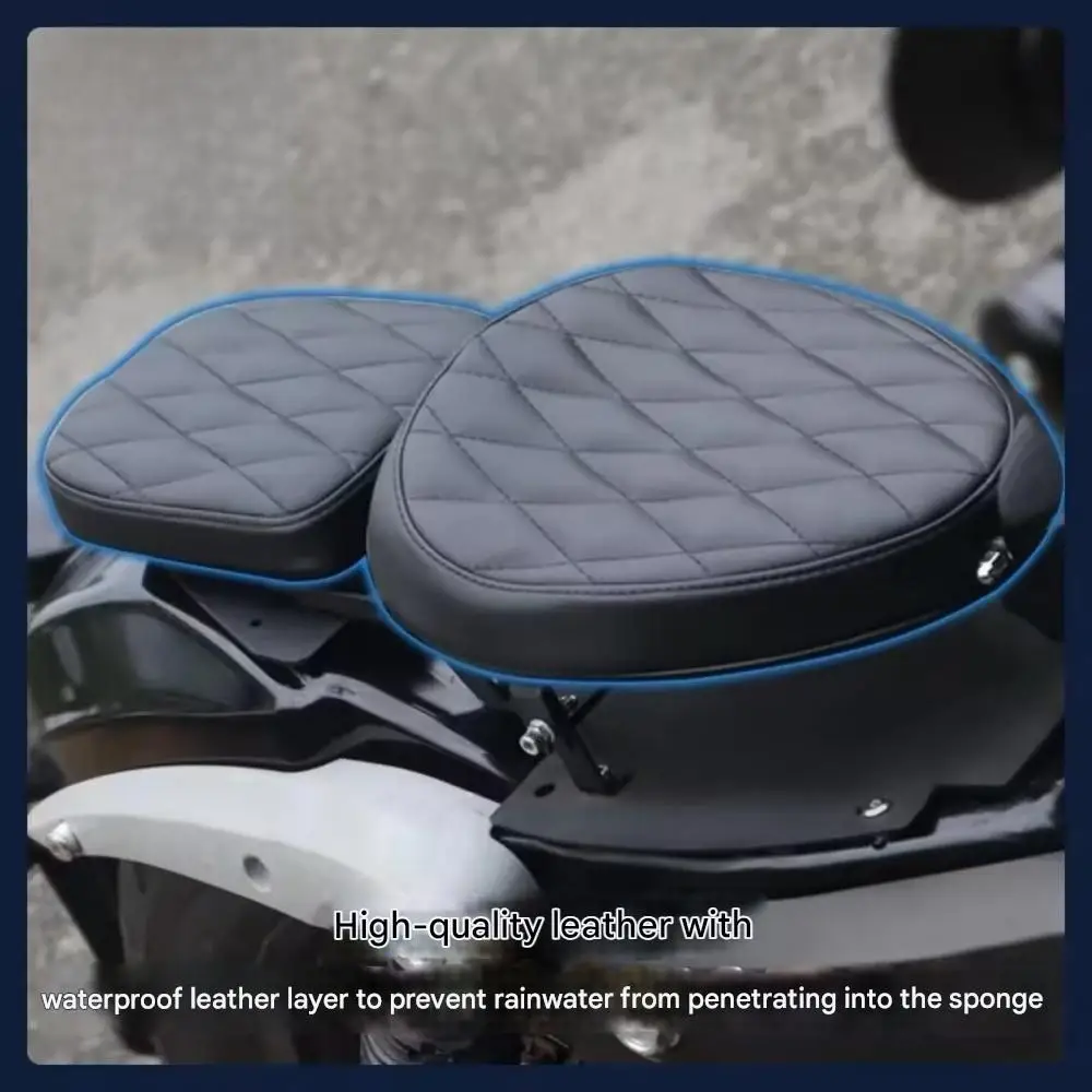 Motorcycle Hidden Foldable Double Seat Fit QJMOTOR SRV300 300SRV, Foldaway Dual Passenger Saddle Mod Kit