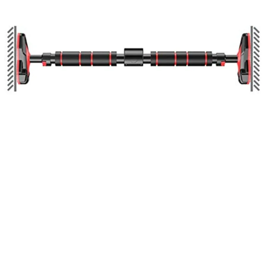 

Портативная настенная горизонтальная штанга для фитнеса на дверном проеме 70-100 см, регулируемая черная опора до 250 кг, без сверления