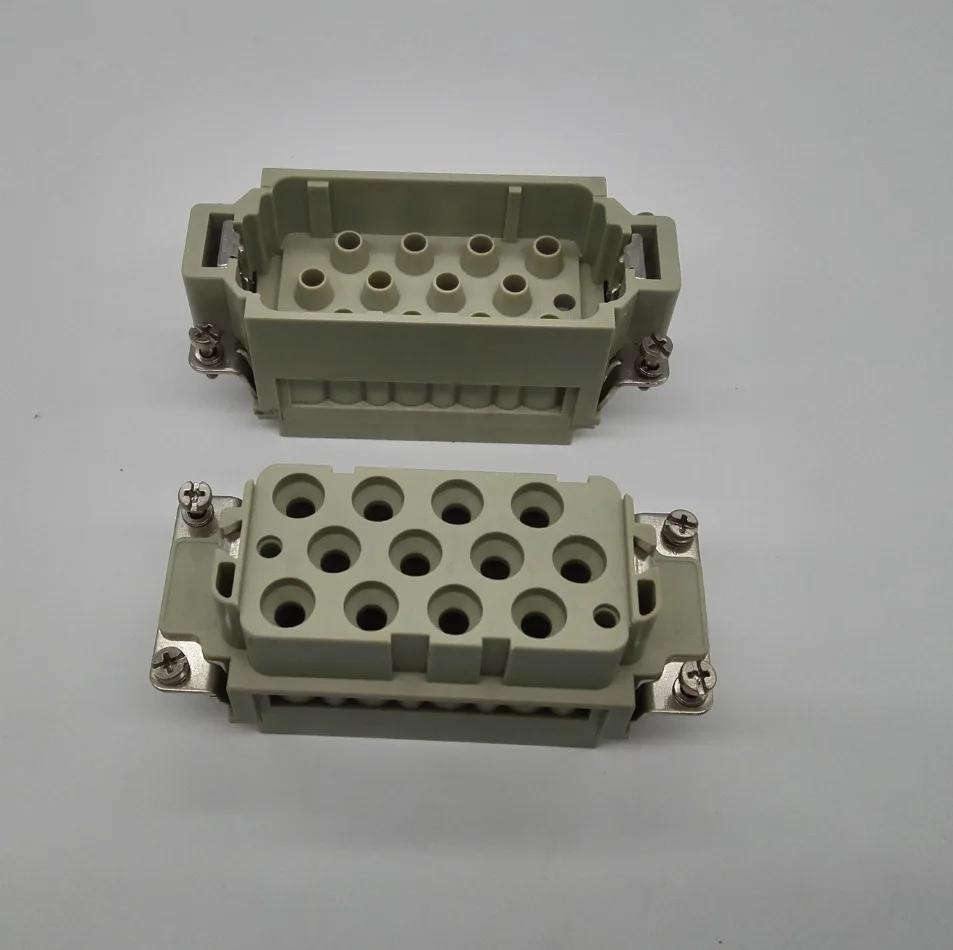 Heavy duty connector rectangular connector aviation plug socket power signal integrated HDC-HK-012/2