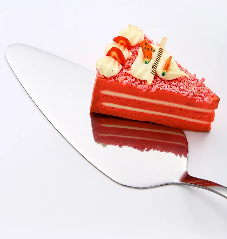 

Stainless Steel Cake Knife Stainless Steel Cake Shovel With Toothed Triangular Shovel Pizza Shovel Cake Knife Cake Baking Tools