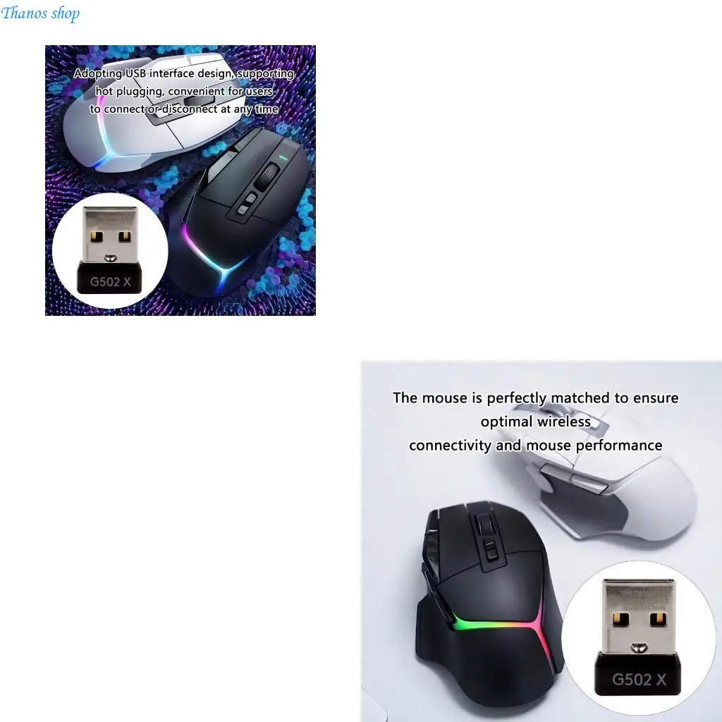 USB Dongle for G502 X / G502 X PlusLightspeed Mouse Receiver Consistent X37A