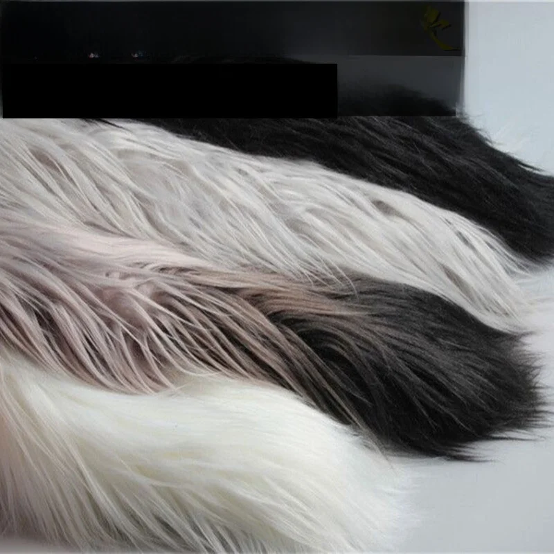Wolf Fur Fabric Woolen Children Photography Decoration Car Mat Background DIY Crafts Animal Toy Simulation  Skin Clothing ...
