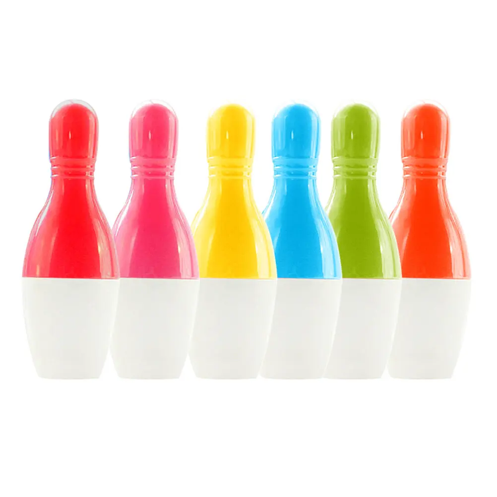 

20Pcs Retractable Ballpoint Pens Creative Bowling Pin Design Smooth Writing Student Accessory Portable Fun Multi-Function