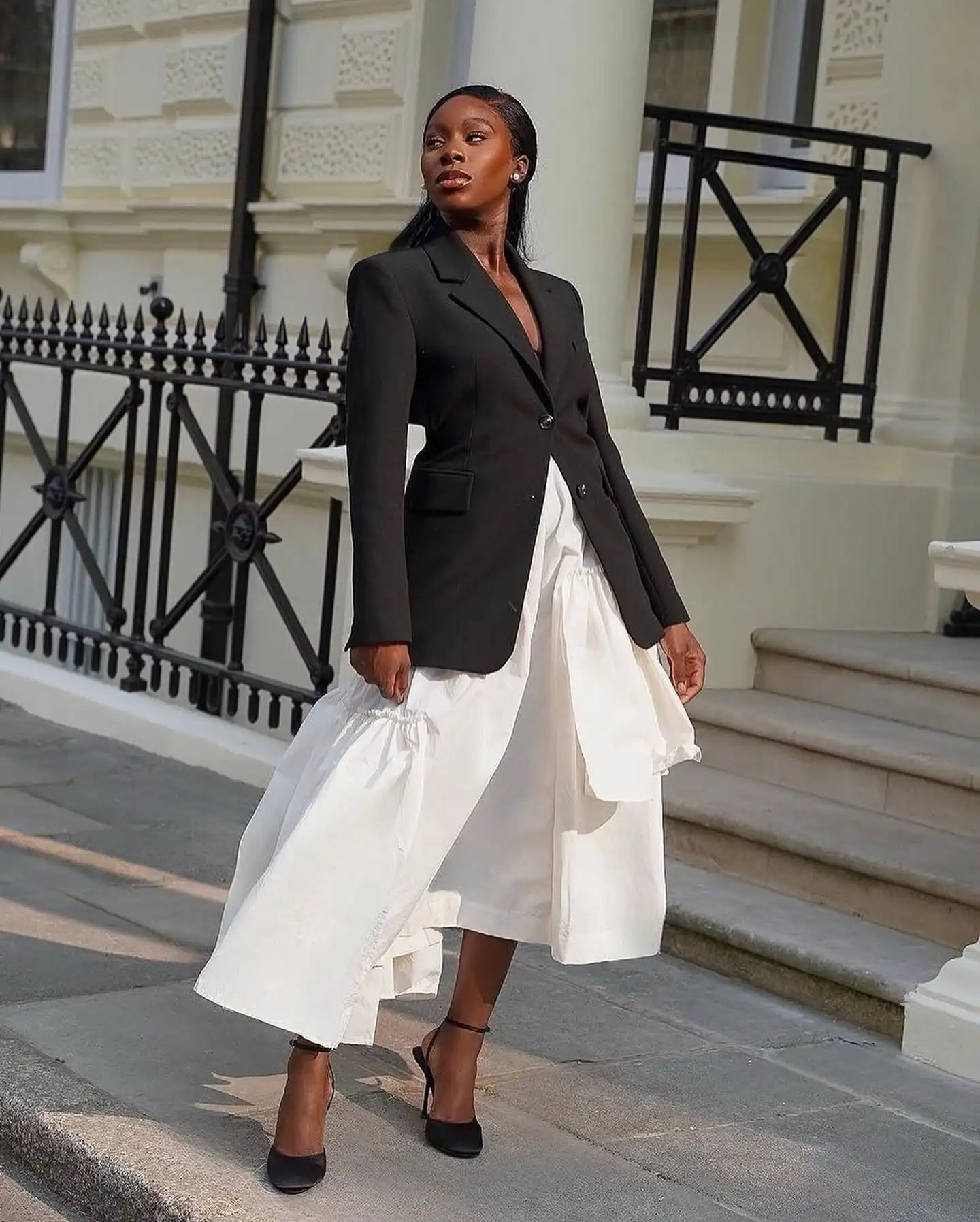 Couture White Taffeta Asymmetrical Women Skirts High Street Handmade African Women Maxi Skirt Female Bottom