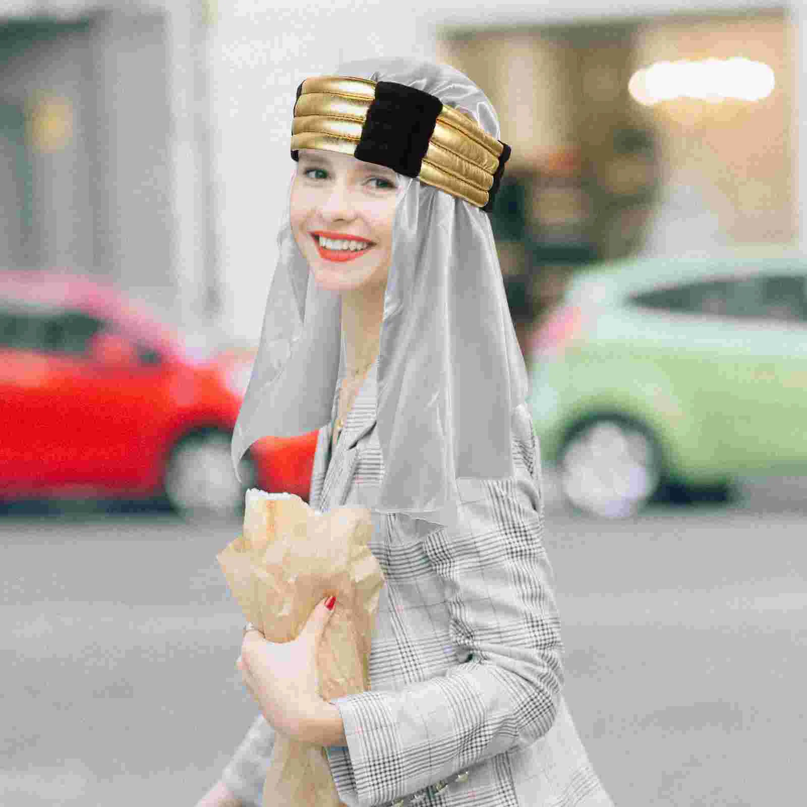 Hats Arab Arabian for Performance Decor Prop Dress up Headgear Party Adult Cosplay Costume