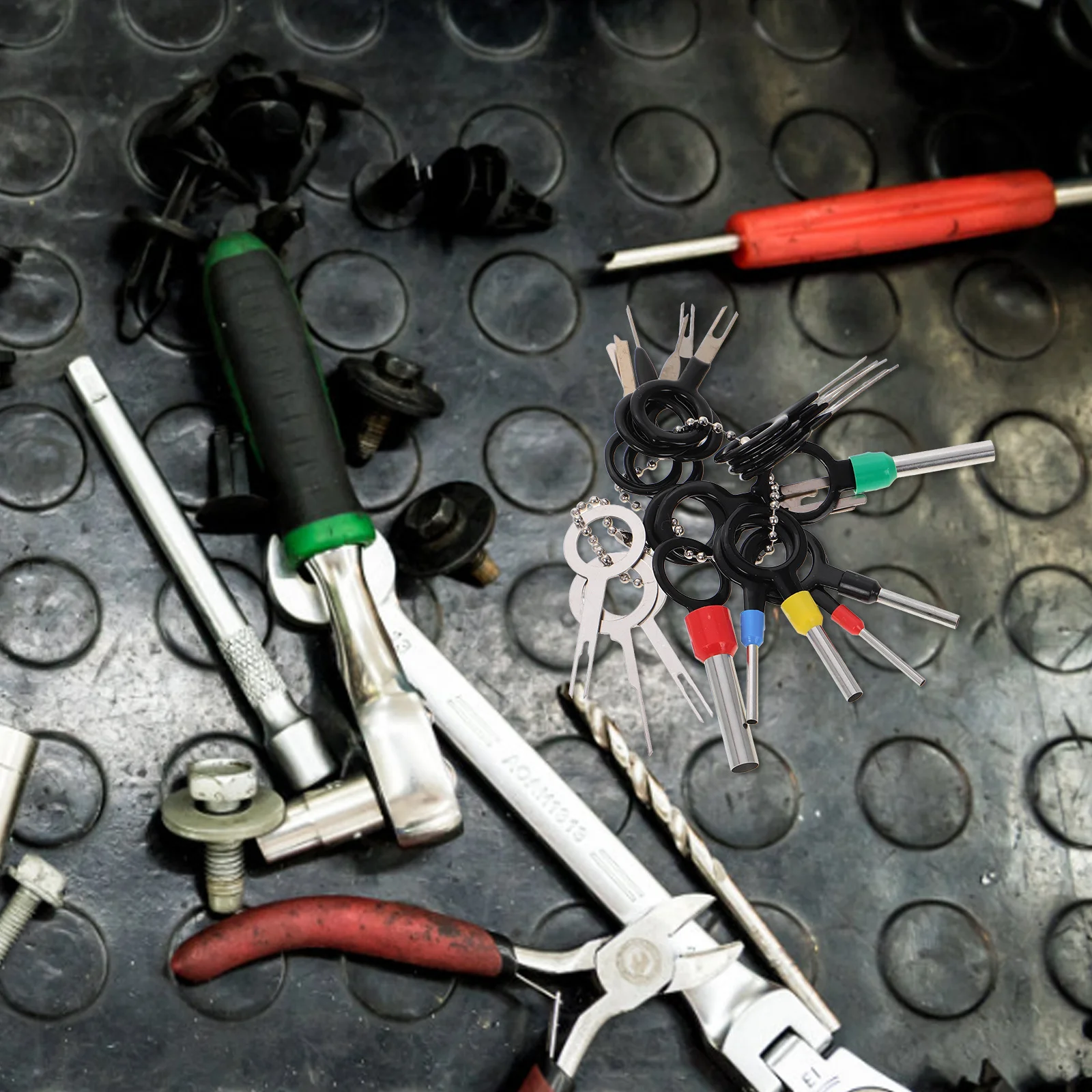 

21Pcs Terminal Pin Extraction Depinning Tool Kit Electrical Connector Removal Automotive Wire Harness Repair Set Pin Extractor