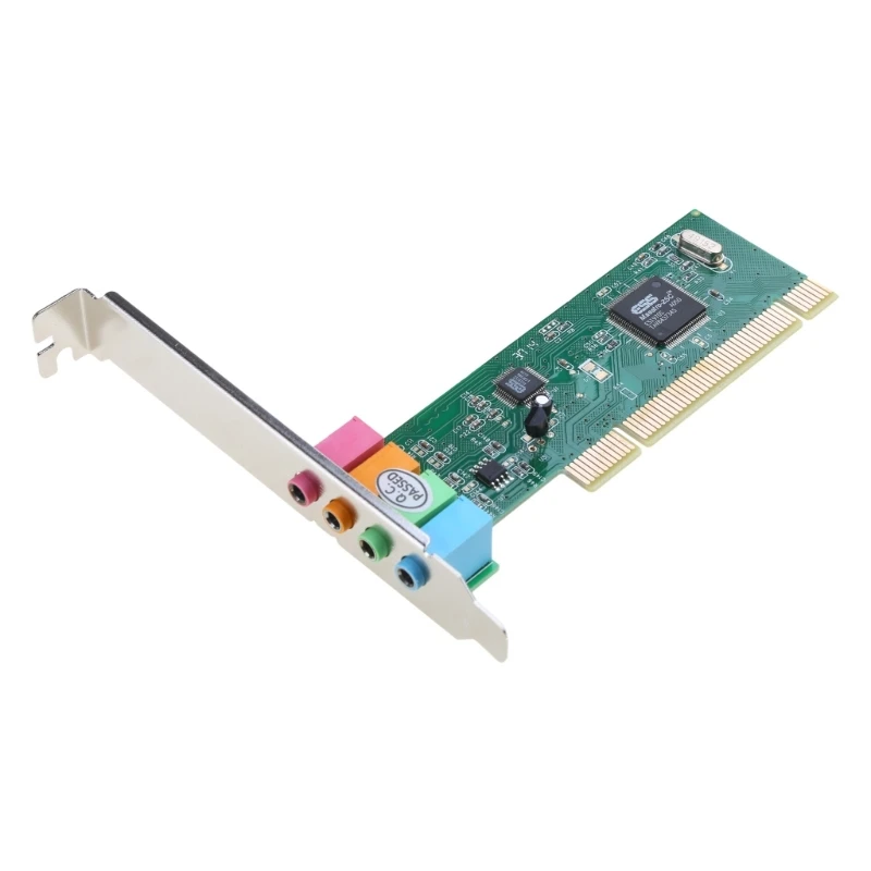 

CS1W PCIE Sound Card 4.1 Desktop Computer Built-in PCI-E 8738 Stereo 5-channel Expansion Card Digital Sound Card