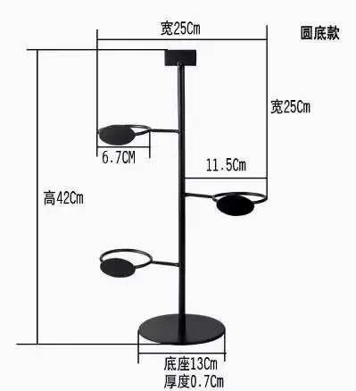 Milk tea shop cup display rack, iron art display rack, beverage cup rack, milk tea shop utensils