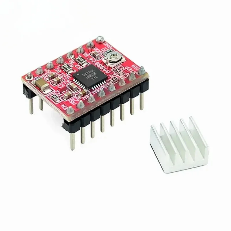 10pcs A4988 Module CNC 3D Printer Parts Accessory Reprap pololu Stepper Motor Driver Module with Heatsink for ramps 1.4