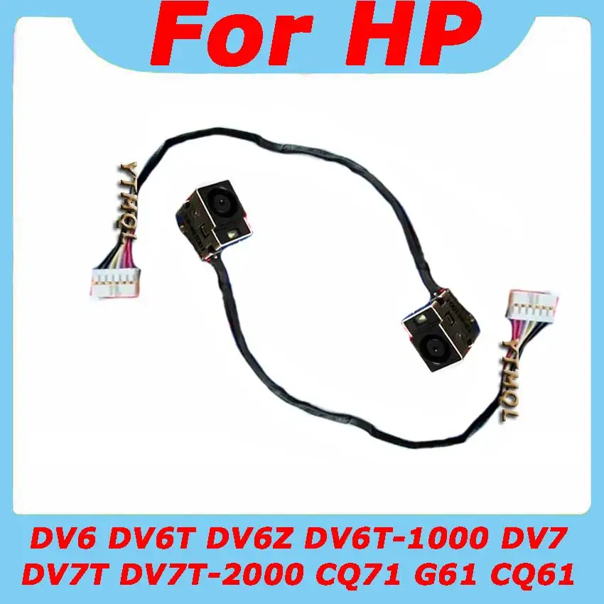 

1-10Pcs DC Power Jack with cable for HP DV6 DV6T DV6Z DV6T-1000 DV7 DV7T DV7T-2000 CQ71 G61 CQ61 DC Connector Laptop Socket