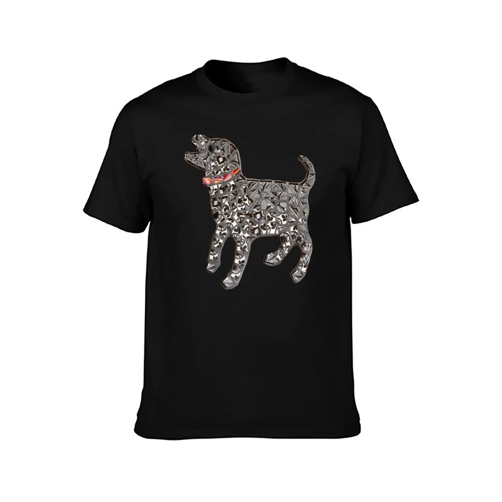 Mosaic Dog Woof T-Shirt Summer Holiday T-Shirt