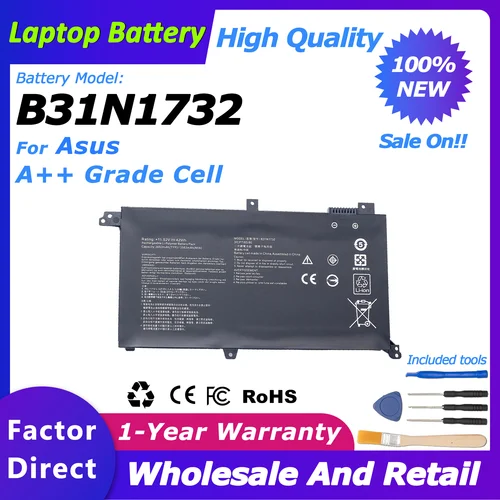 B31N1732 Batería para Asus VivoBook S14 S430FA/X430FA/K430FA VivoBook R430FA/S4300UF/V430FA/F571GD 3650mah