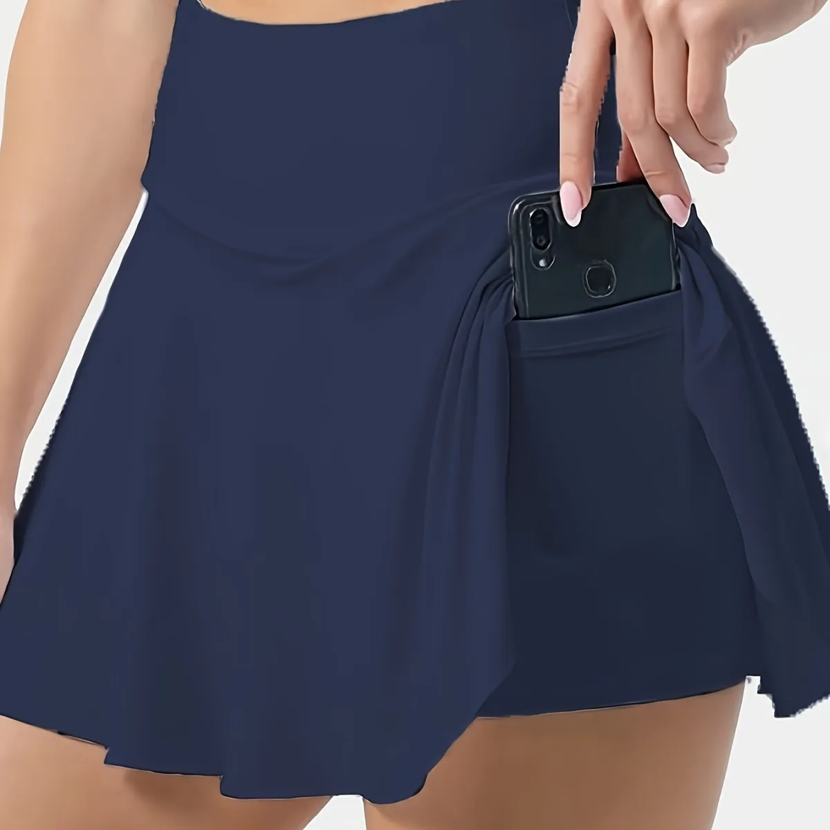 

Summer Outdoor Sports Women's Thin Short Skirt Casual High-waisted Pleated Skirt Women's Yoga Fitness Anti-empty Running Skirt