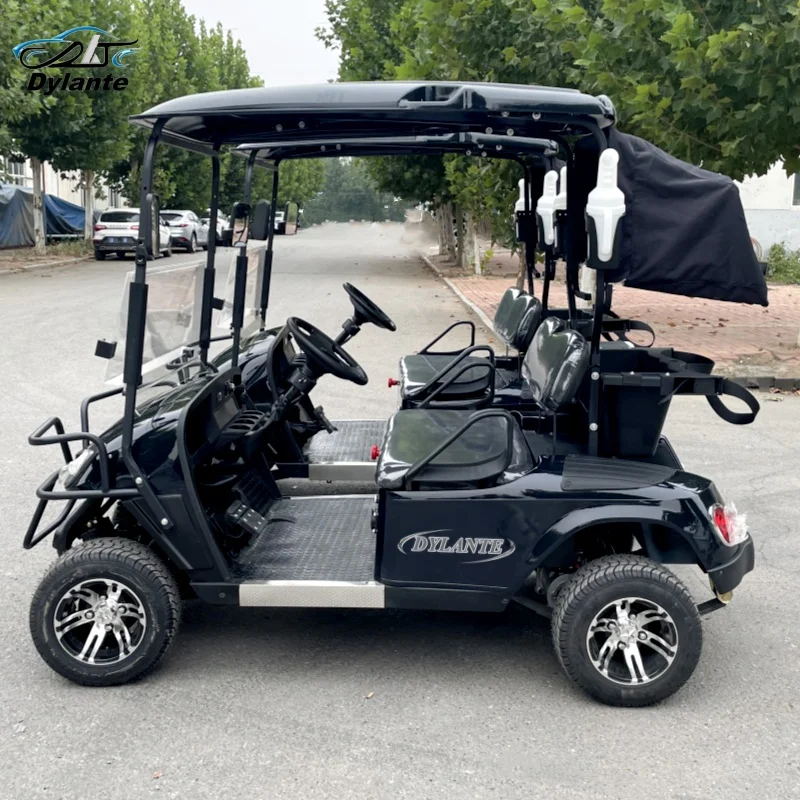 2025 High Quality Off-road Club Custom Cheap 72V Small 2 Seater Mini Golf Cart for Off-road Hunting Golf Course Hotel Farm