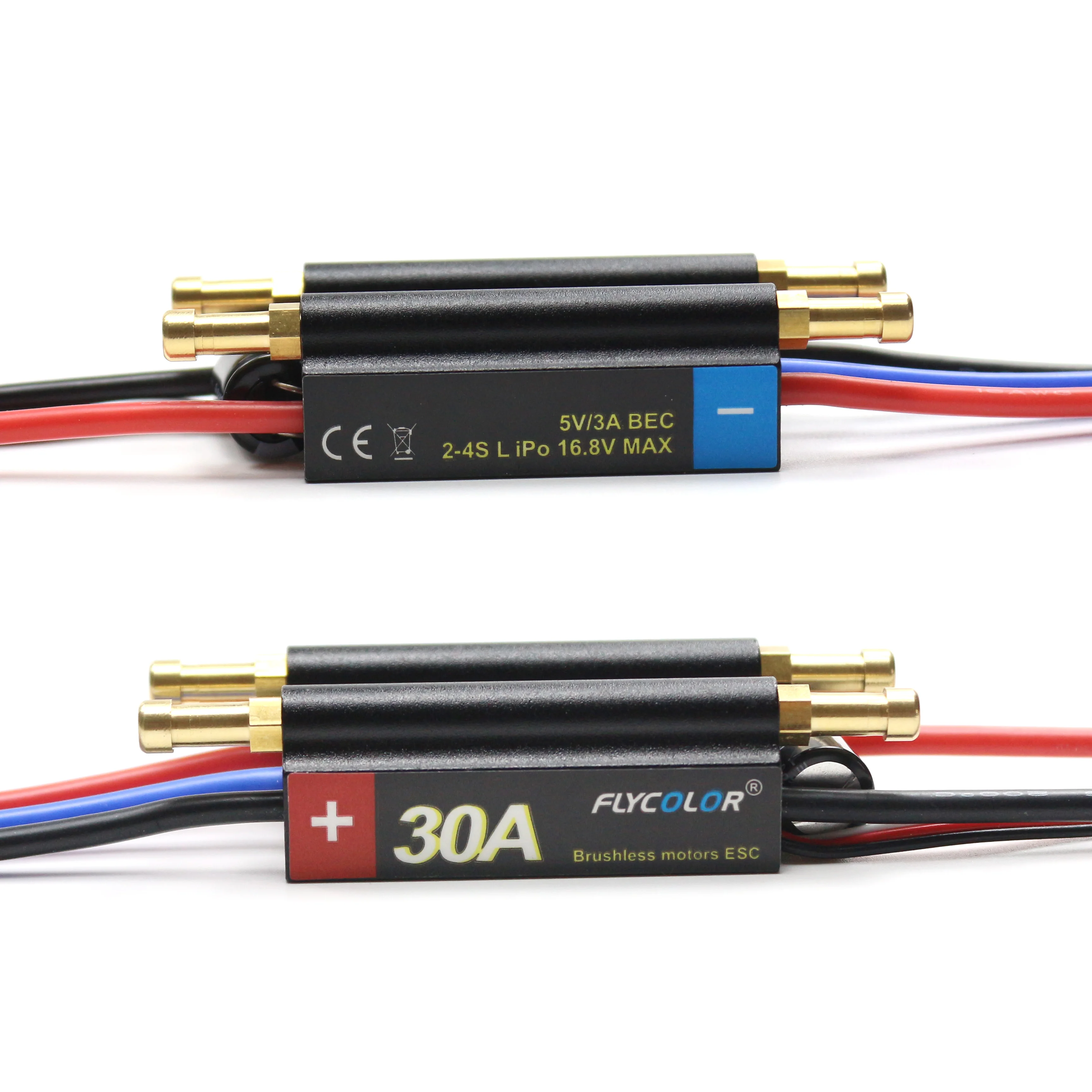 FlyColor 30A 50A 70A 90A 120A RC BOAT  ESC Waterproof 2-6S Lipo Brushless Speed Controller with Program Card for RC Boat Motor gallery 5