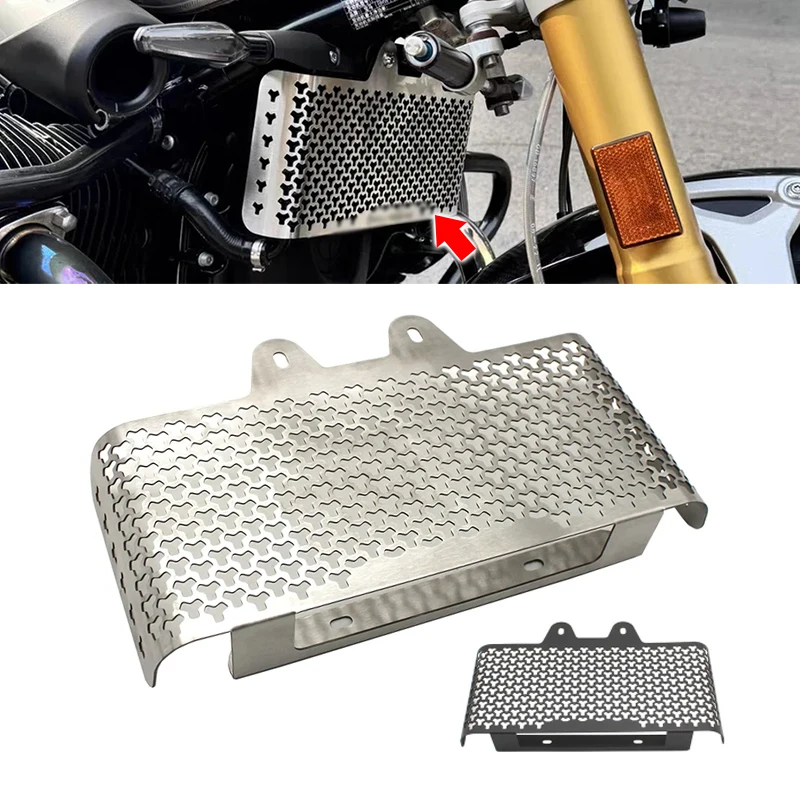 Para bmw rninet r net r nove t puro racer scrambler r9t 2014-2024 motocicleta radiador de alumínio grade protetora capa guardas