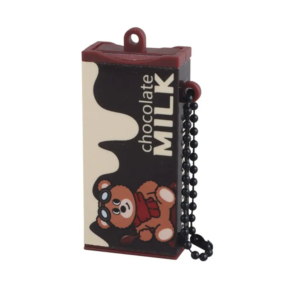 Portable Fidget Keychain Bendable Reusable Chocolate Keychain Breaking Design Cartoon Patterns Bendable Keychain Portable Use