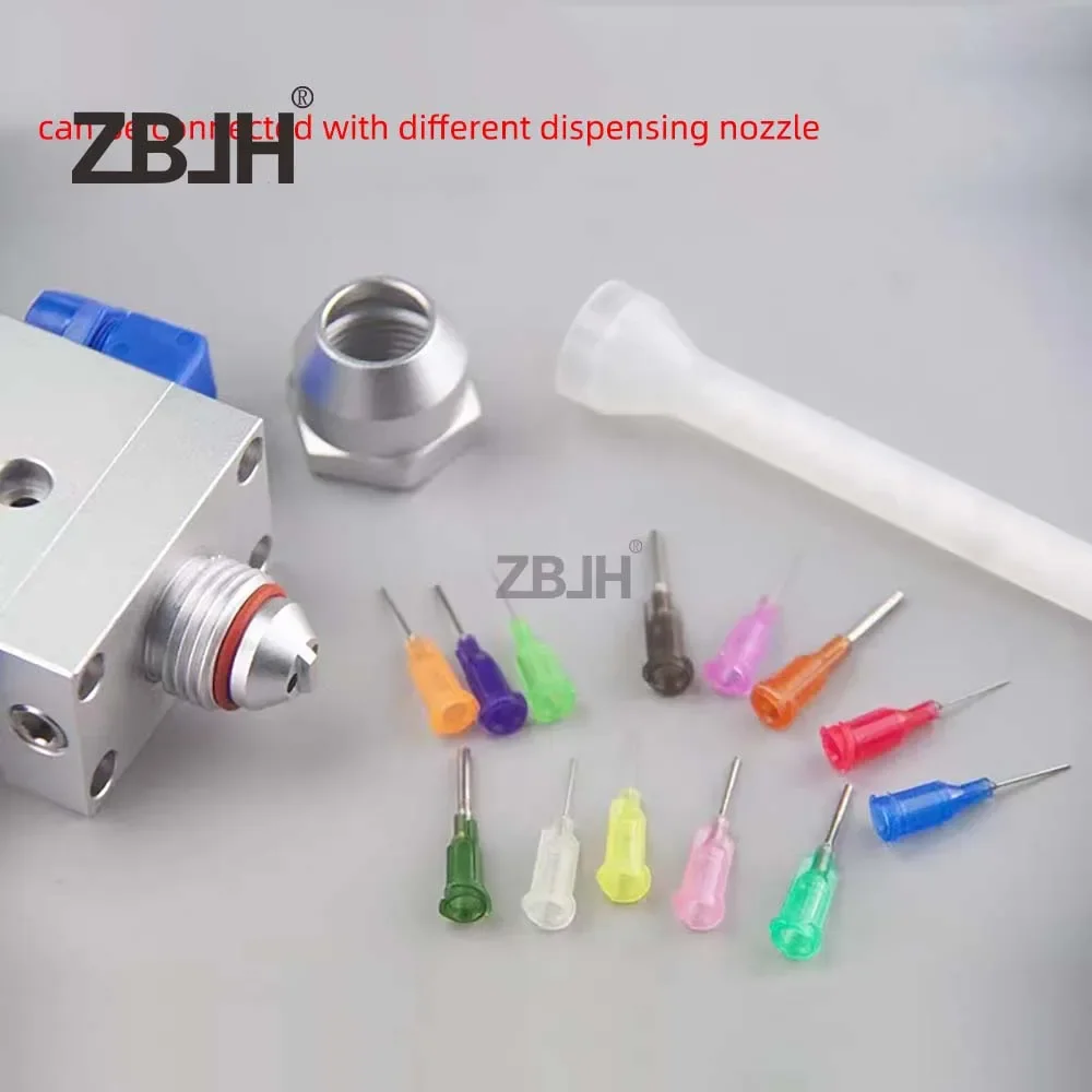 AB double liquid dispensing valve thimble type fine adjustment glue volume filling valve quick drying glue coating control