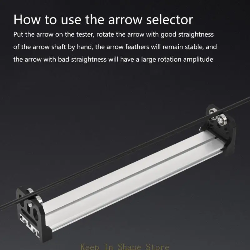 

U1JC Arrows Straightness Detector, Aluminum Alloy Arrows Spine Checker Bows Spine Tester Arrows Inspector