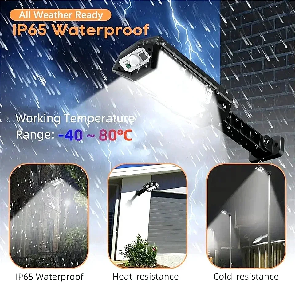 Solar LED Human Sensing Wall Light Outdoor Waterproof Intelligent Remote Control Courtyard Garden Lighting Small Street Light