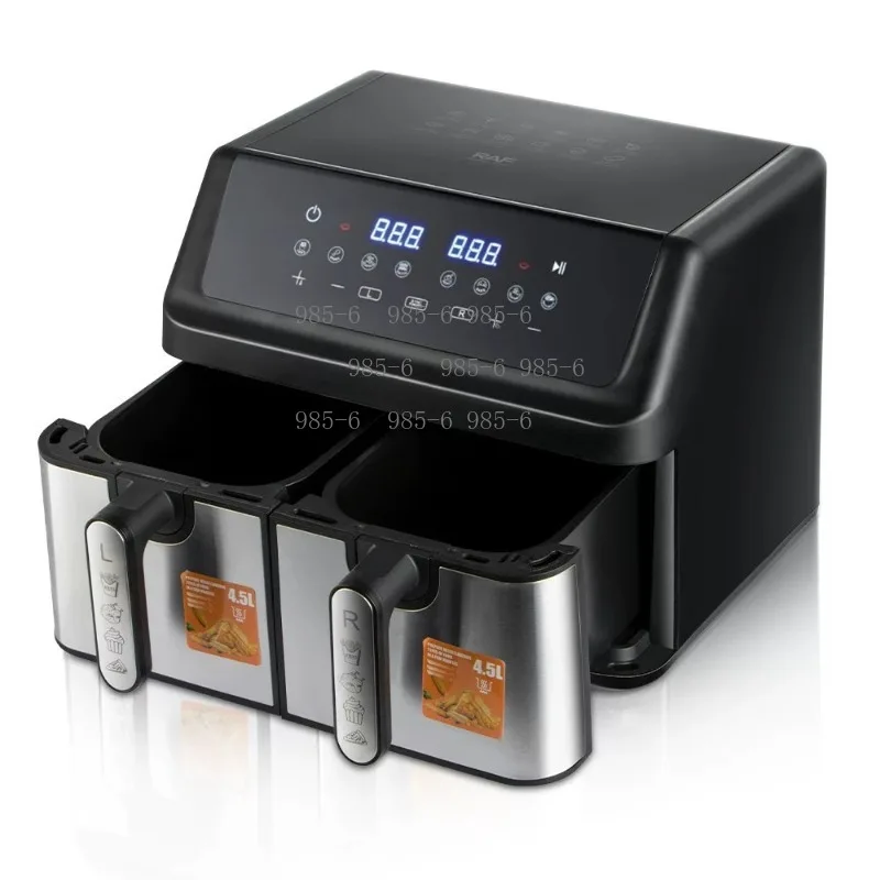 Multifunctional Oil Free Air Fryer Double Basket Double Warehouse with Touch Screen