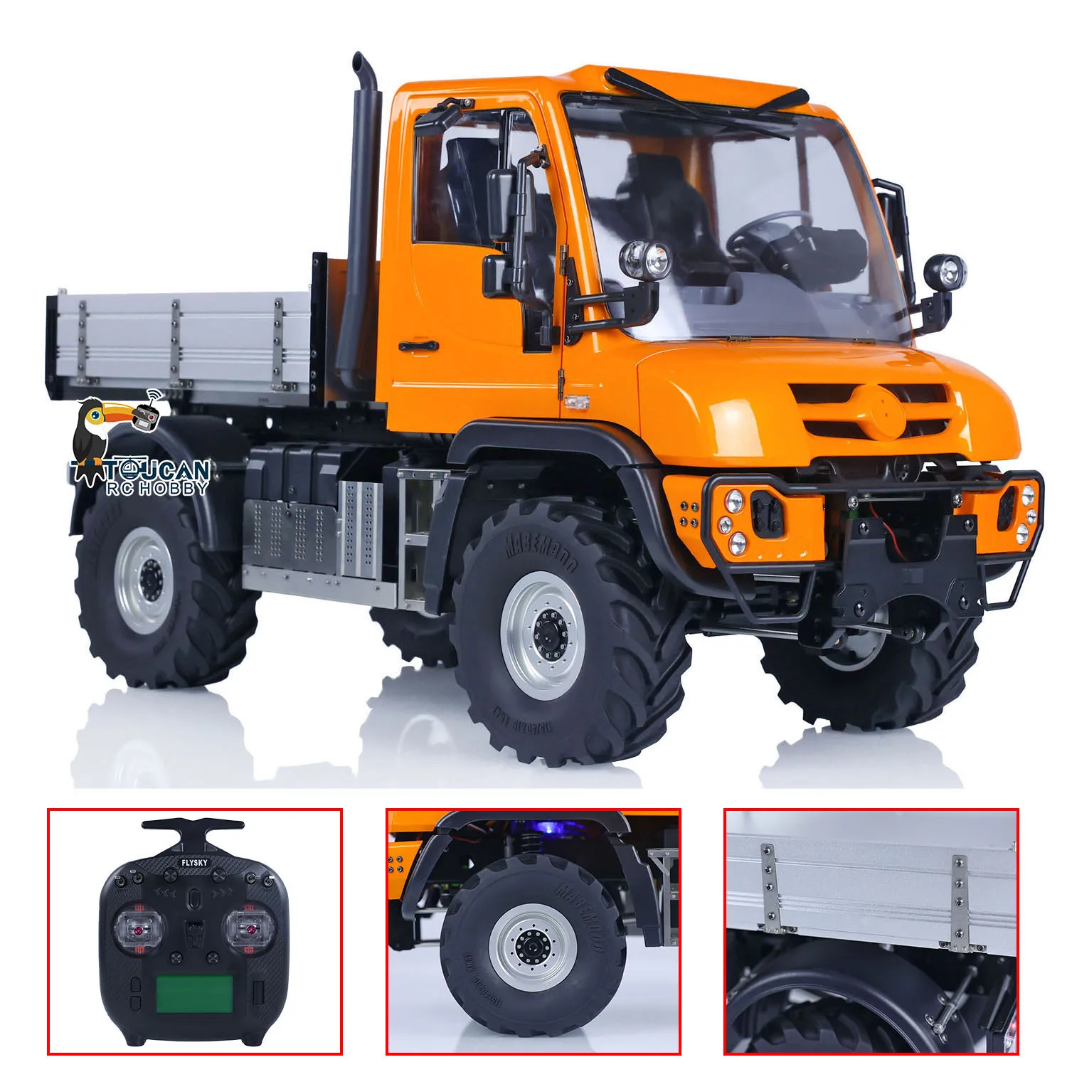 

1/10 U423 RC Crawler Car Model Metal Bucket 4X4 Remote Control Off-road Truck Vehicles Sounds Lights Painted Model Toy for Boys