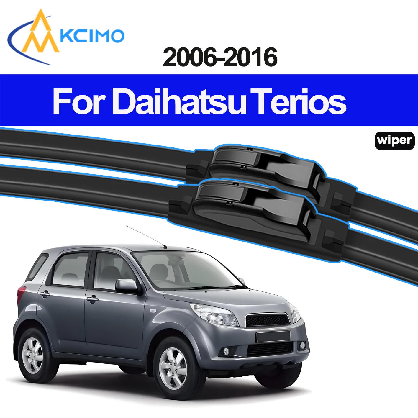 

KCIMO 2PCS New Wiper Blades for Daihatsu Terios J200/F700 2006-2016 Daihatsu Be‣go (Japan) Toyota Rush Perodua Nautica Brushes
