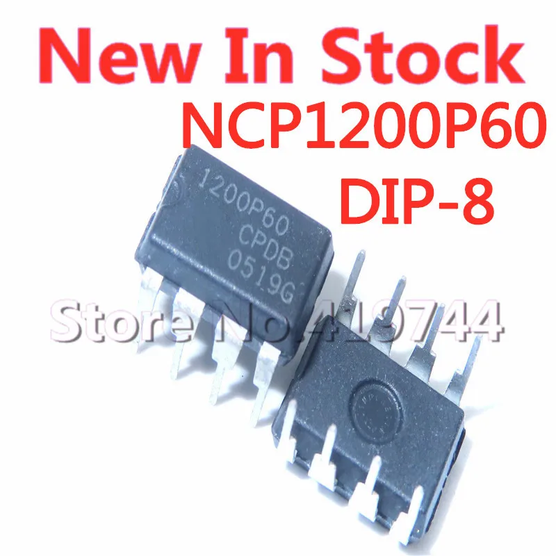 5PCS/LOT NCP1200P60 1200P60 NCP1200P60G DIP-8 Power Switch Controller In Stock NEW original IC