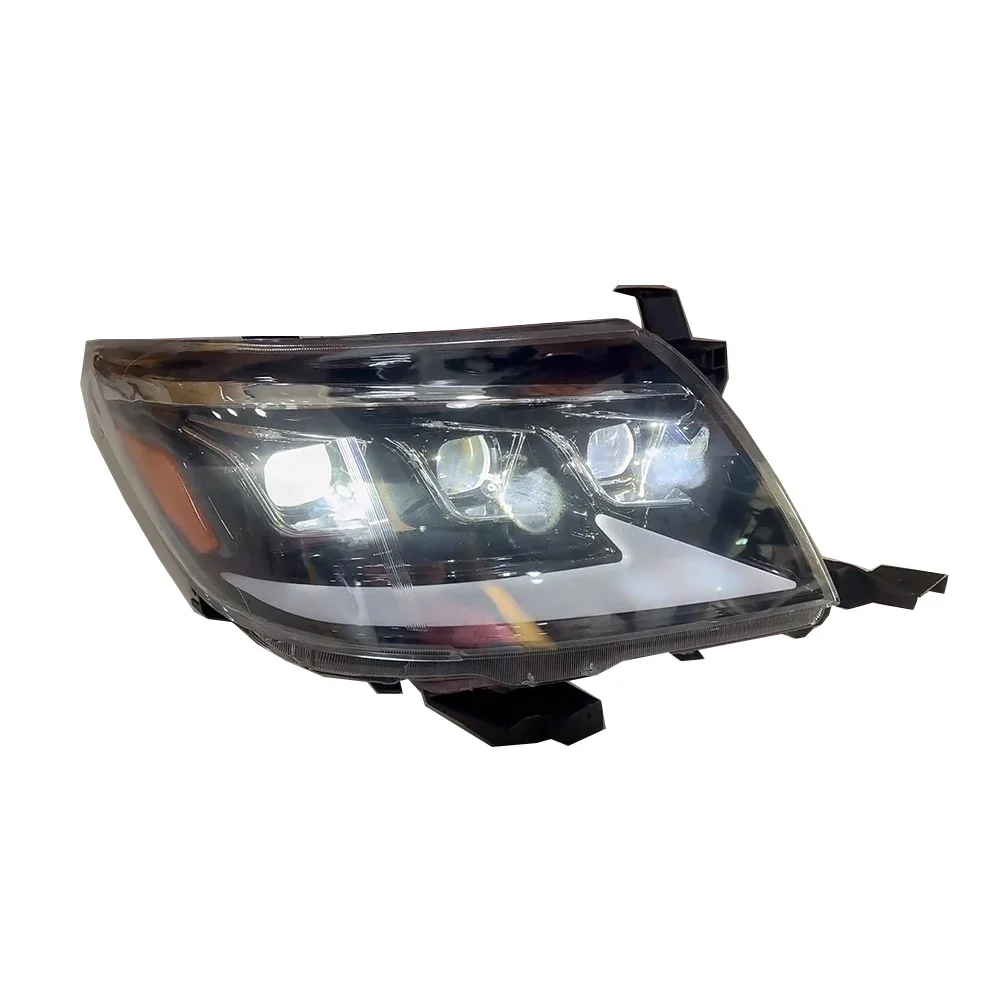 Car Headlight 12V 55W Waterproof LED 3 Lens Front Lamps Headlamp Pickup Head Light For Toyota Hilux vigo 2012 2013 2014