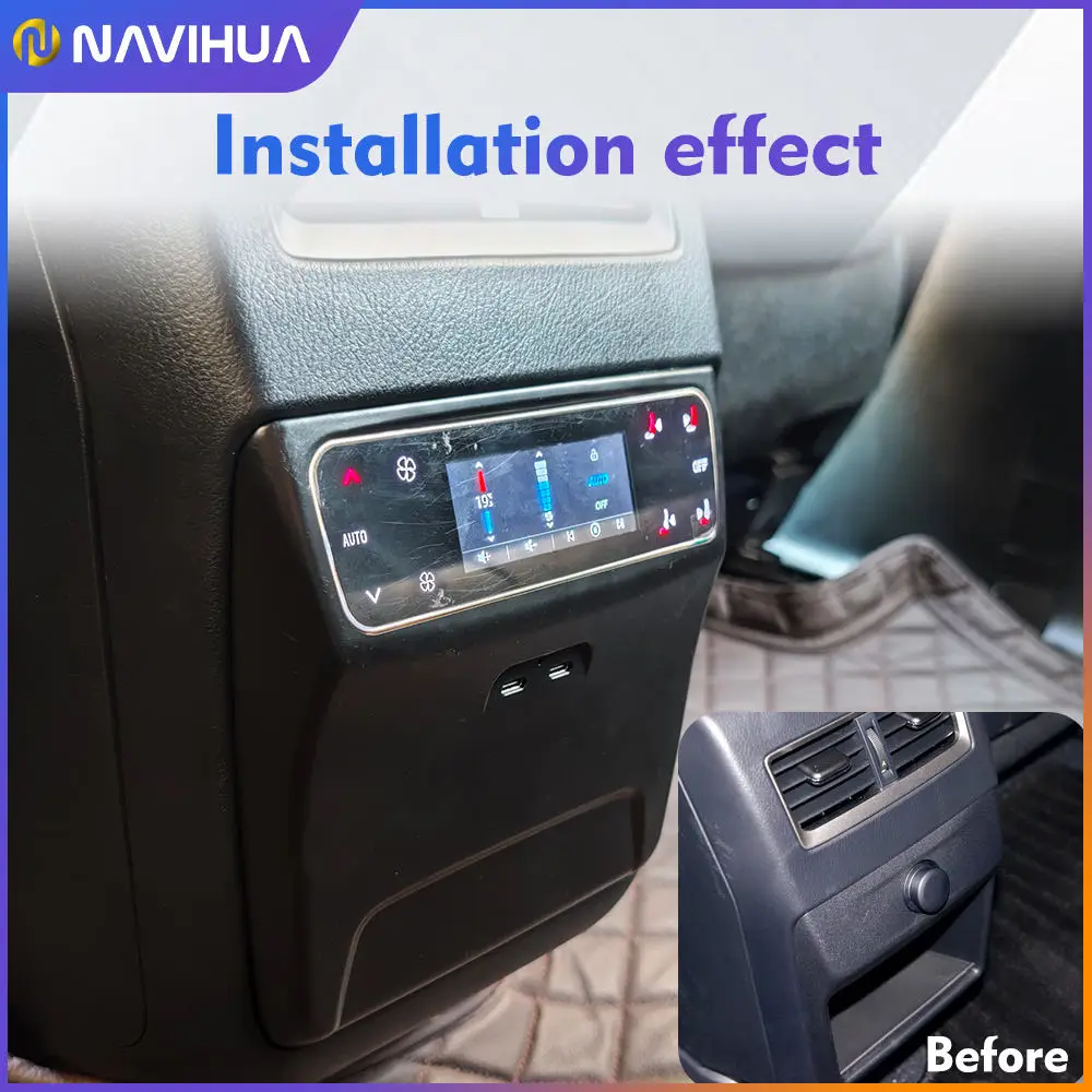 Navihua New Design Rear Seat Car Air Conditioning Panel AC Touch Screen Climate Control Board For Lexus RX 2016 2017 2018 2019