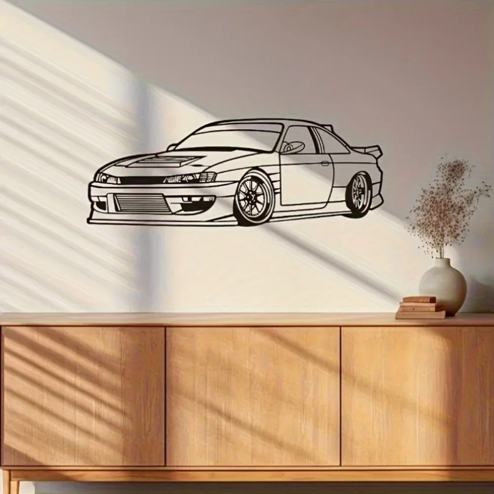 

Металлические настенные рисунки автомобиля премиум-класса со стильным перспективным дизайном, подходят для спальни в любом месте, идеальный подарок для любителей автомобилей, настенные скульптуры