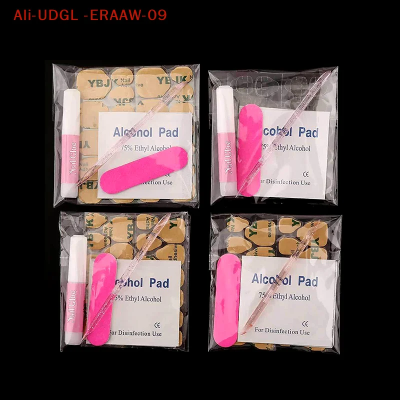 1 Set Double Side Adhesive Tape Glue Sticker For Fake Nails Super Sticky Waterproof Breathable Transparent Jelly Glue