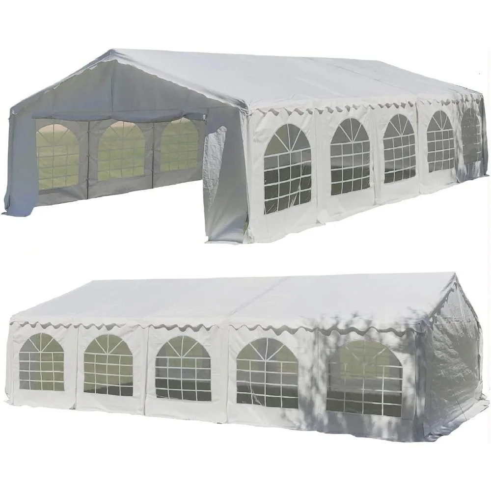 

32'x20' Budget PE Party Tent +2 Long Storage Bags and 1 Short Bag, Tents for Parties,carpas para Fiestas,Galvanized Gazebo Wedd