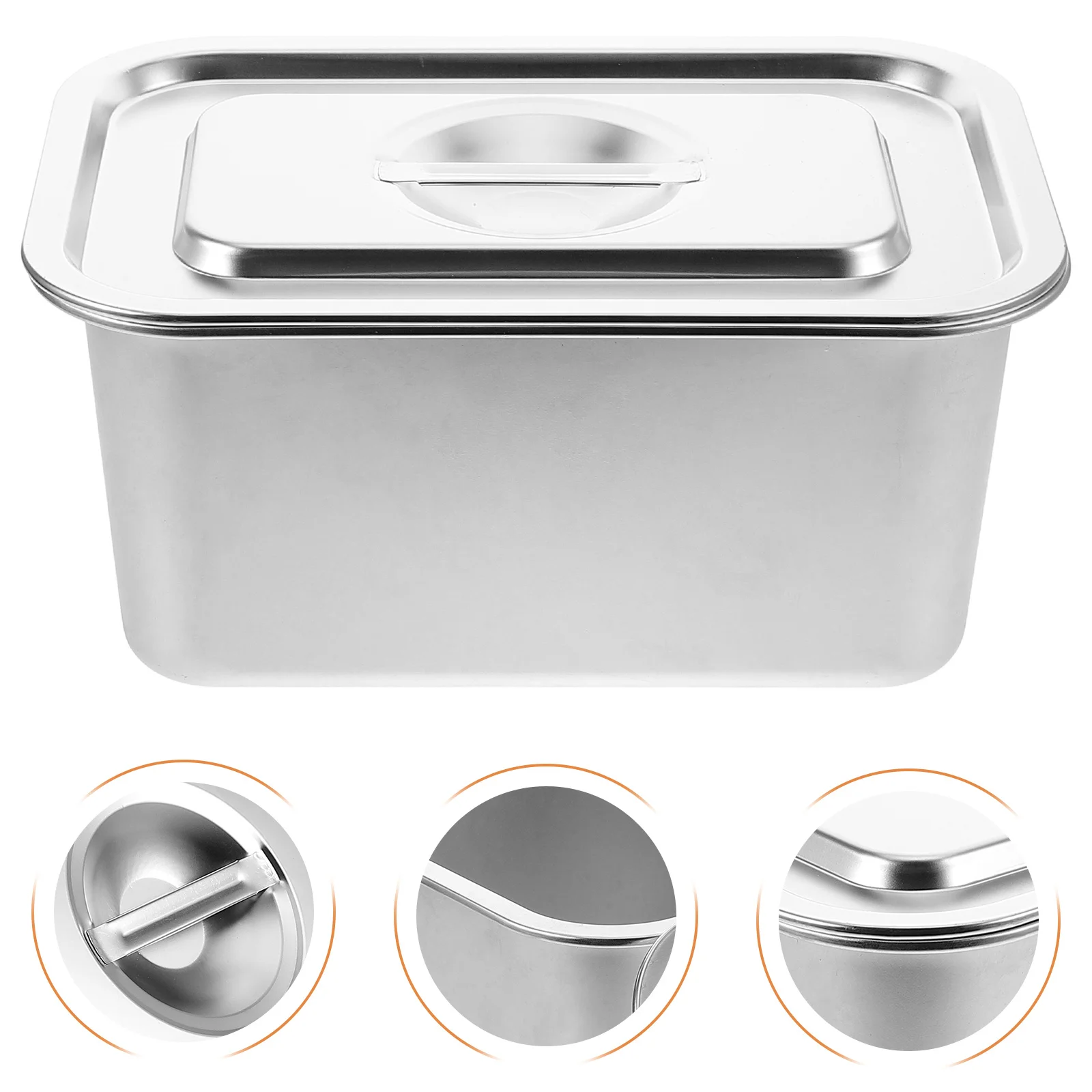 

Stainless Steel Compost Bin Lid Indoor Kitchen Countertop Compost Bucket Food Waste Storage Container Odor Proof