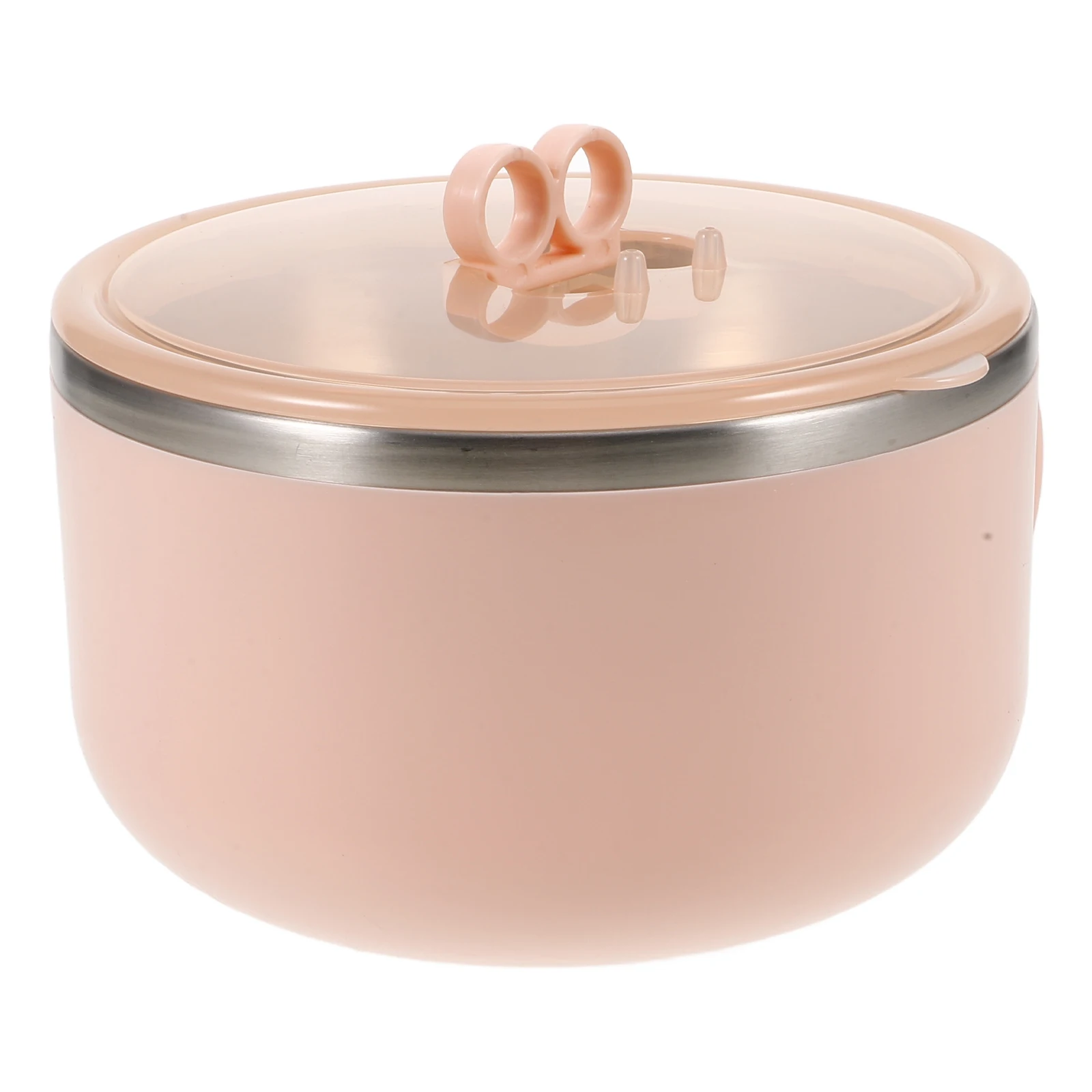 

Medical Stone Food Container Pink 1200ml Large Capacity Non-Stick Bowl for Soup Salad Noodles Easy Clean Serving Bowl