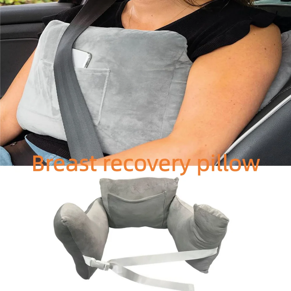 

New Breast Surgery Recovery Pillow Lumbar Cushion Supports Post-Mastectomy Healing and Reconstruction Pillow