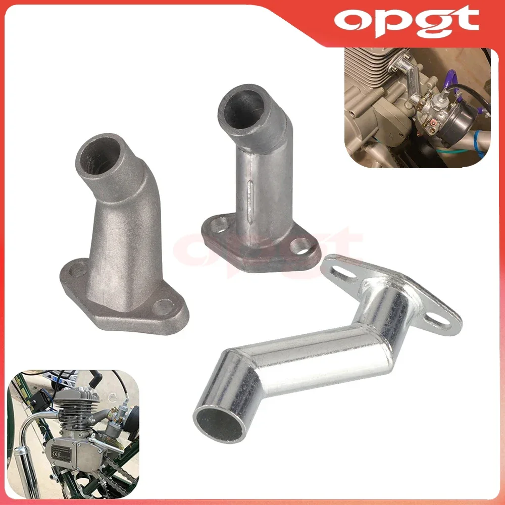 Coletor de admissão de carburador opgt 32mm/40mm com junta para 49cc 60cc 66cc 80cc motor de 2 tempos peças de bicicleta motorizada
