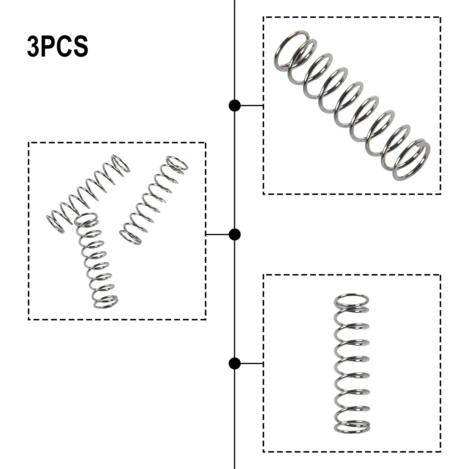 3Pcs Springs 9 Bar OPV Springs Set Modification For Classic Espresso Machines Stainless Steel Kitchen Dining Bar Parts